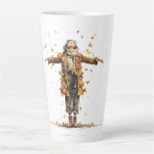 Tasse Latte coupe de fille d'automne (Devant)