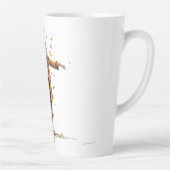 Tasse Latte coupe de fille d'automne (Droite)