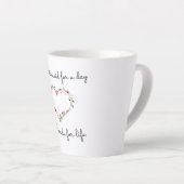 Tasse Latte Coupe de latte de la servante de Bridesmaid (Angle droit)