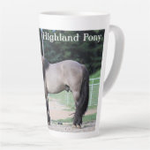 Tasse Latte Coupe de latte de poney Highland (Angle droit)