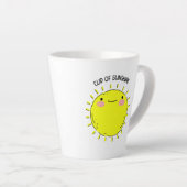 Tasse Latte Coupe De Latte De Soleil (Angle droit)