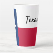 Tasse Latte Coupe de latte du drapeau du Texas (Devant)
