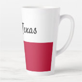 Tasse Latte Coupe de latte du drapeau du Texas (Droite)