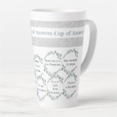 Tasse Latte Coupe de réponses Auto-Love Citations (Angle droit)