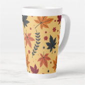 Tasse Latte Coupe d'érable d'automne (Angle droit)