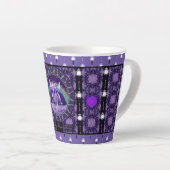 Tasse Latte Coupe d'Espresso de violet de pluie (Angle droit)