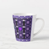 Tasse Latte Coupe d'Espresso de violet de pluie (Droite)