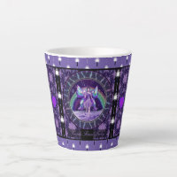 Coupe d'Espresso de violet de pluie