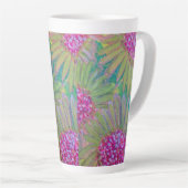 Tasse Latte Coupe du monde de latte à grandes fleurs (Angle droit)