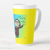Tasse Latte Coupe du texte: Si vous pouvez dire non, (Angle droit)