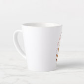 Tasse Latte Coupe florale dahlia (Angle gauche)