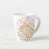 Tasse Latte Coupe florale dahlia (Angle droit)