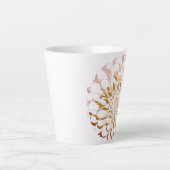 Tasse Latte Coupe florale dahlia (Devant)
