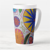 Tasse Latte Coupe Florale Latte moderne (Angle droit)