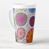 Tasse Latte Coupe Florale Latte moderne (Angle gauche)