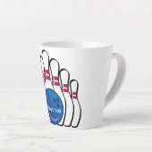 Tasse Latte Coupe Latte Conception Bowling (Angle droit)