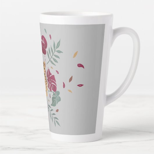 Tasse Latte Coupe Léopard de fraîcheur (Droite)