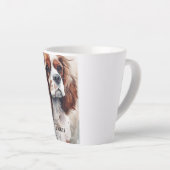 Tasse Latte Coupe Moder Moder Spaniel Portrait (Angle droit)