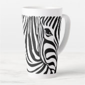 Tasse Latte Coupe Zebra Stripes Zebra (Angle droit)