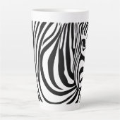 Tasse Latte Coupe Zebra Stripes Zebra (Devant)