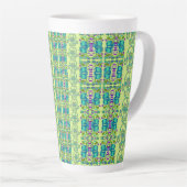 Tasse Latte Coupelles de fleurs assorties (Angle droit)