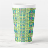 Tasse Latte Coupelles de fleurs assorties (Devant)