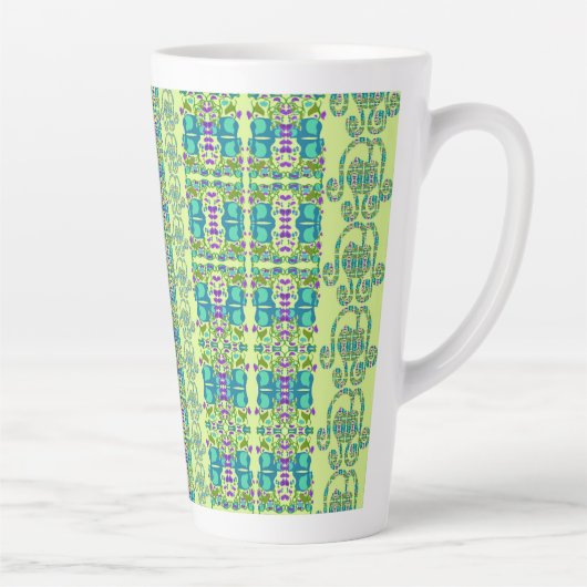 Tasse Latte Coupelles de fleurs assorties (Droite)