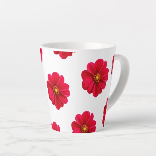Tasse Latte Coupes pour fleurs design (Angle droit)
