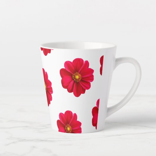 Tasse Latte Coupes pour fleurs design (Droite)
