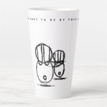 Tasse latte | Couple Bunny mignon | Soyez à vos cô