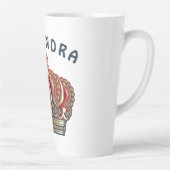 Tasse Latte Couronne de la Croix Royale - Bleu Or (Droite)
