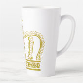 Tasse Latte Couronne d'or - luxe royal (Droite)