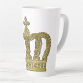 Tasse Latte Couronne d'or - luxe royal 2 (Angle droit)