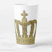 Tasse Latte Couronne d'or - luxe royal 2 (Devant)