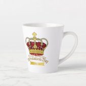Tasse Latte Couronne du jour du couronnement (Droite)