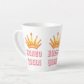 Tasse Latte Couronne royale de Bunco-Queen (Angle gauche)