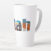 Tasse Latte Couronnes de l'Utah (Angle droit)