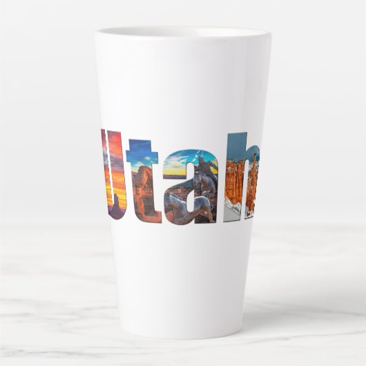 Tasse Latte Couronnes de l'Utah (Devant)