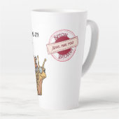 Tasse Latte Courrier Steampunk Joyeux (Angle droit)