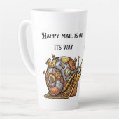 Tasse Latte Courrier Steampunk Joyeux (Angle gauche)