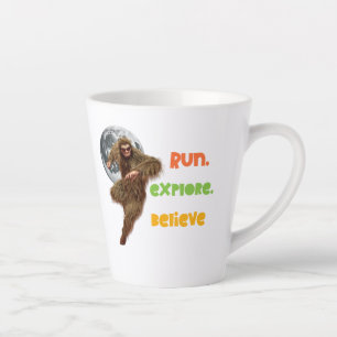 Tasse Latte Course d'aventure Sasquatch Believe Design