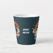 Tasse Latte Course de drones (Devant)