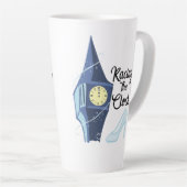 Tasse Latte Course de l'horloge (Angle droit)