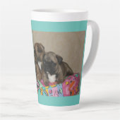 Tasse Latte Coussin Bouledogue Français French Bulldog (Angle droit)