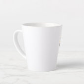 Tasse Latte Coussin de chat endormi mignon (Angle gauche)
