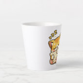 Tasse Latte Coussin de chat endormi mignon (Devant)