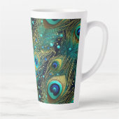 Tasse Latte Coussin de jet Peacock Passion (Droite)