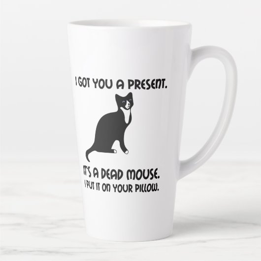Tasse Latte Coussin de la souris morte de chat (Droite)