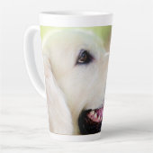 Tasse Latte Coussin décoratif Labrador et papillon (Angle gauche)