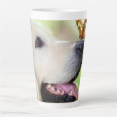 Tasse Latte Coussin décoratif Labrador et papillon (Devant)